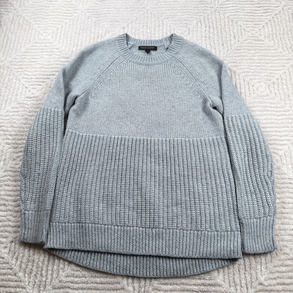 Banana Republic Tunic Sweater Womens S Raglan Knit Cozy Soft Minimalist Clean